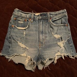 Abercrombie & Fitch , distressed Jean shorts